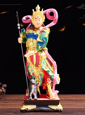 新款二郎神神像店铺家用供奉摆件树脂玻璃钢佛像二郎真君杨戬神将