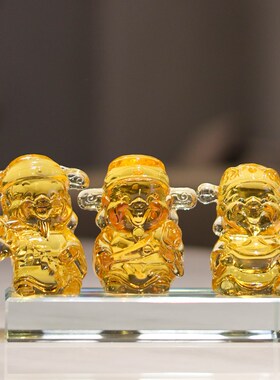 速发五路财神办公室工位桌面汽车载中控台招财小摆件玄关家居开业