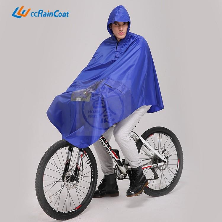 速发。Bicycle electric vehicle raincoat single polyester rai - 图1