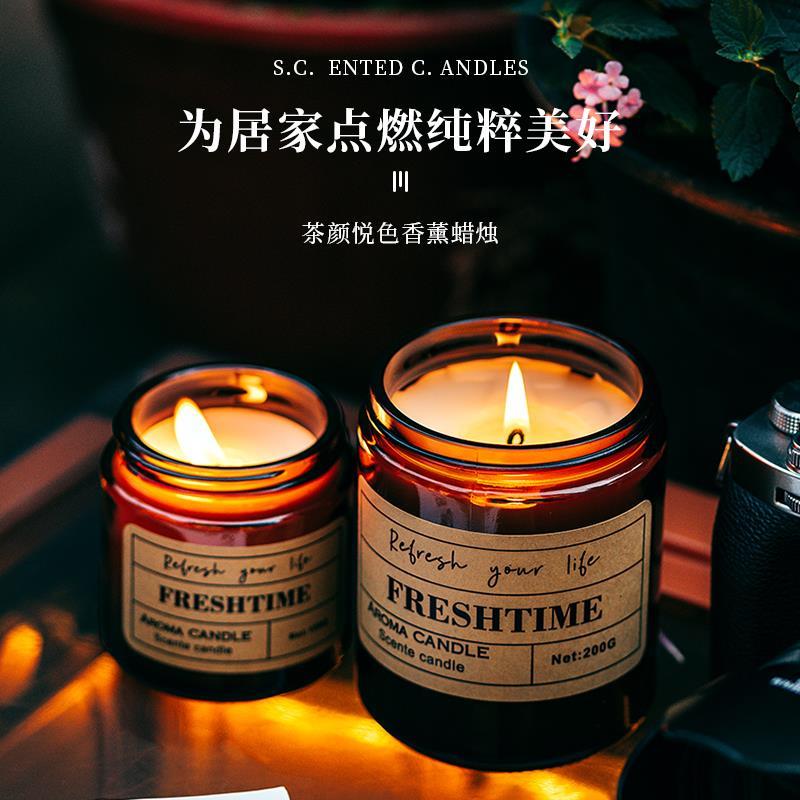 andles Gift Set Luxury Soented SGoy Wax Candle HcmeCDecor - 图0