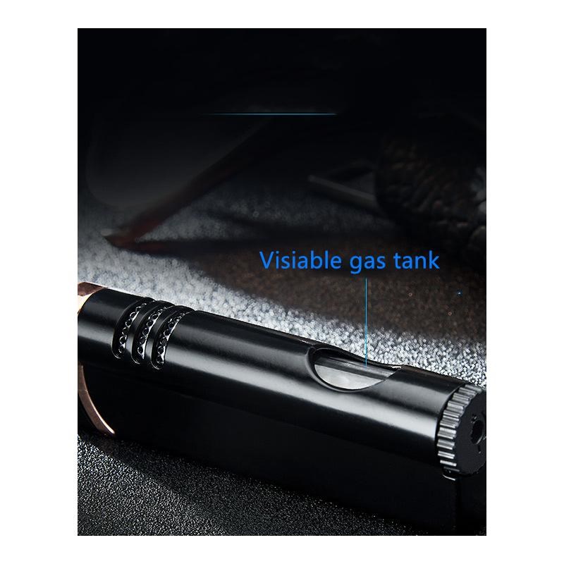 Torch  Windproof Cigar Lighter Turbo Lighter 1 Jet Butane Ga - 图2