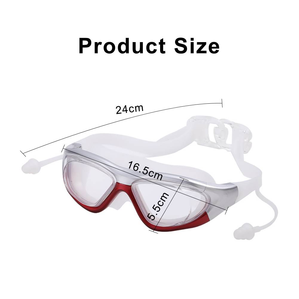 Summer LarghG Frame Swimaing Goggles HD Transparent elmsses - 图3