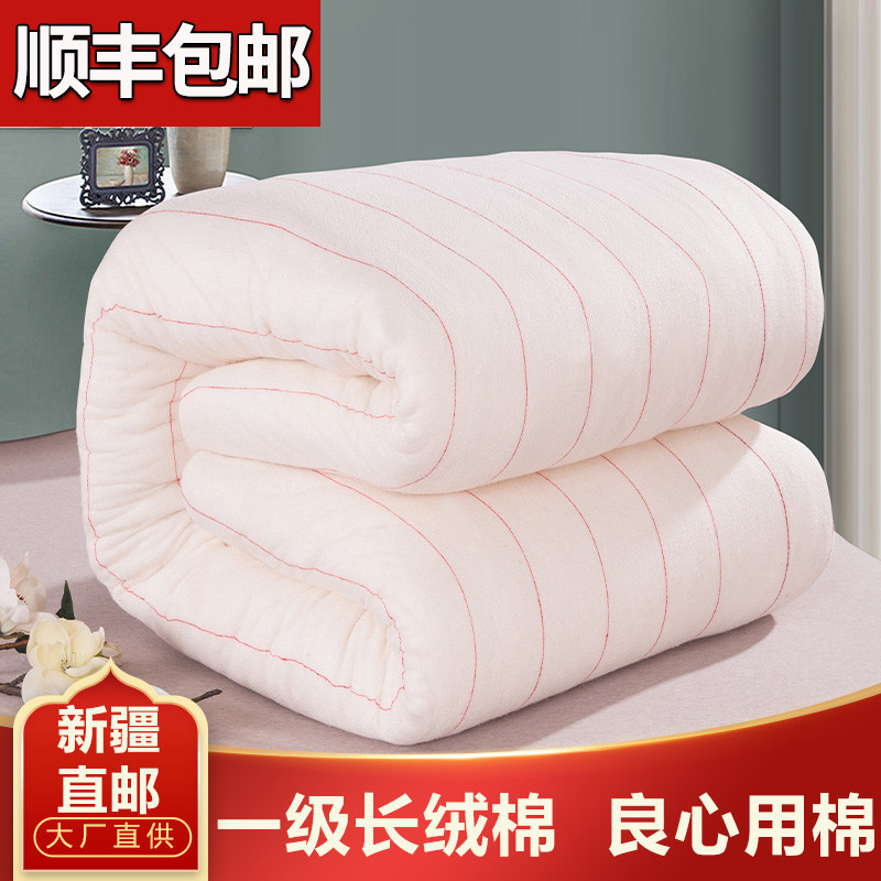 棉絮棉被褥子垫被被褥被子床垫棉胎垫絮棉花被芯新疆花长绒棉,淘宝优惠券,粉丝福利购,淘宝优惠卷
