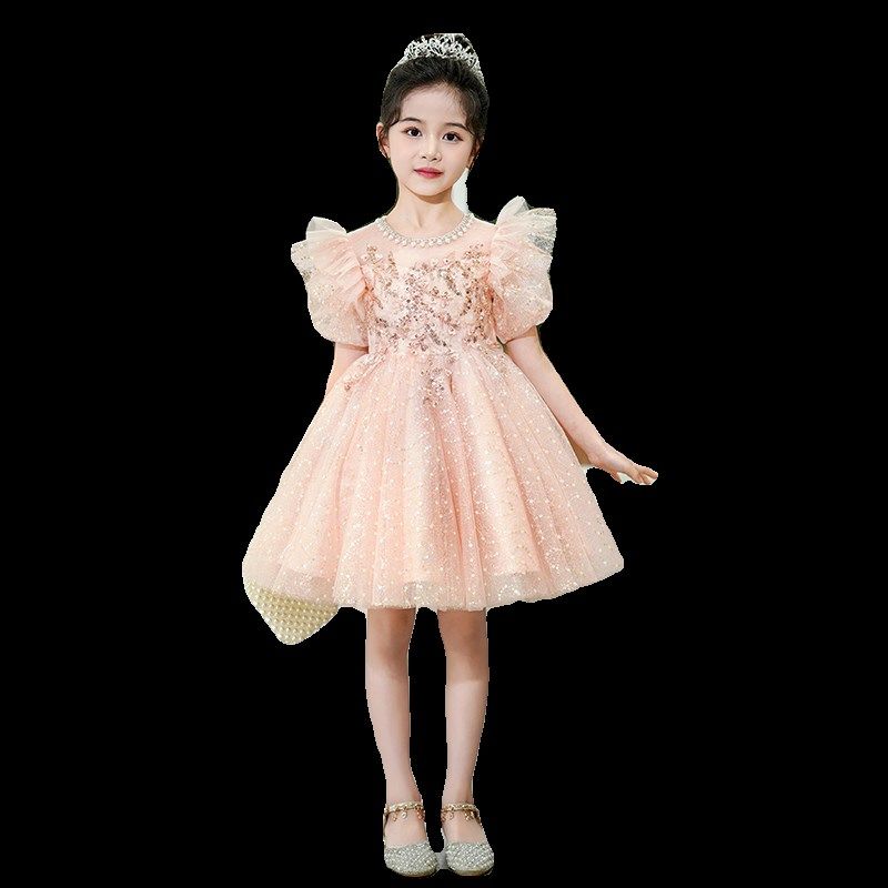 公主裙女童礼服演出服钢琴花童短裙儿童装夏季洋气蓬蓬纱裙子六一,淘宝优惠券,粉丝福利购,淘宝优惠卷