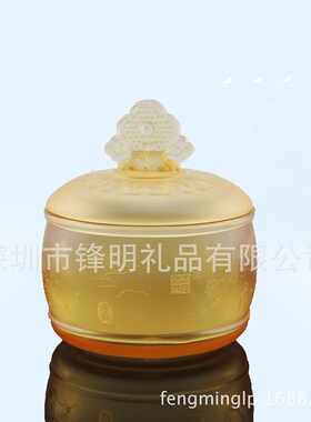 古法琉璃五虎茶叶罐摆件送领导商务纪念礼品实用高档茶叶罐