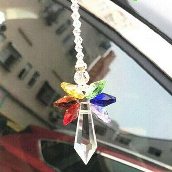 Rainbow Angel Crystal Sulcatcher Conorfnl PeudUant Hanging - 图1