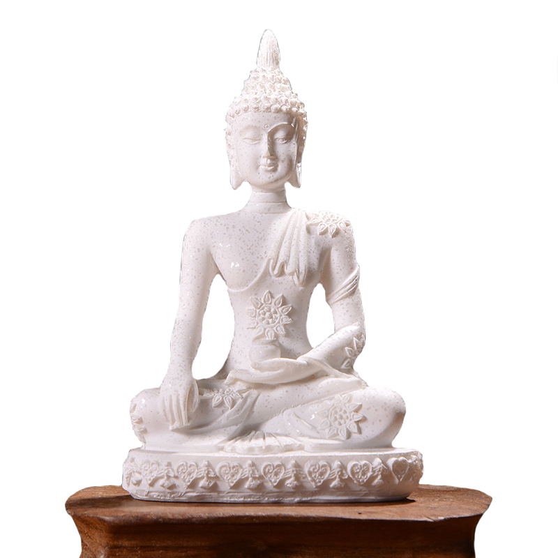 推荐16 Style Miniature Buddha Statue Nature Sandstone Fengsh - 图0