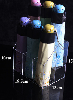 小众高货高档透明亚克力太阳伞雨伞展示架 折叠晴雨伞柜台成列伞