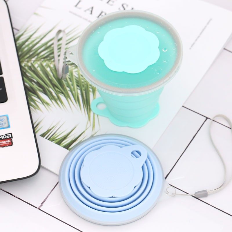 折叠水杯旅行硅胶收缩杯子便携式伸缩旅游户外压缩漱口杯可装沸水,淘宝优惠券,粉丝福利购,淘宝优惠卷