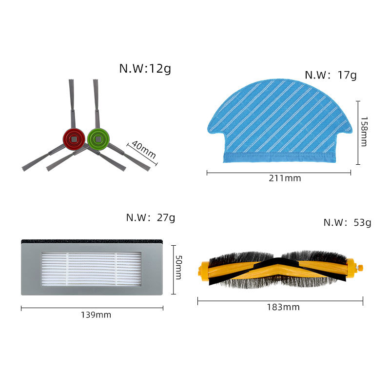 现货速发适用科沃斯扫地机器人配件DN55 DN33 DN520 DN36滚刷海帕