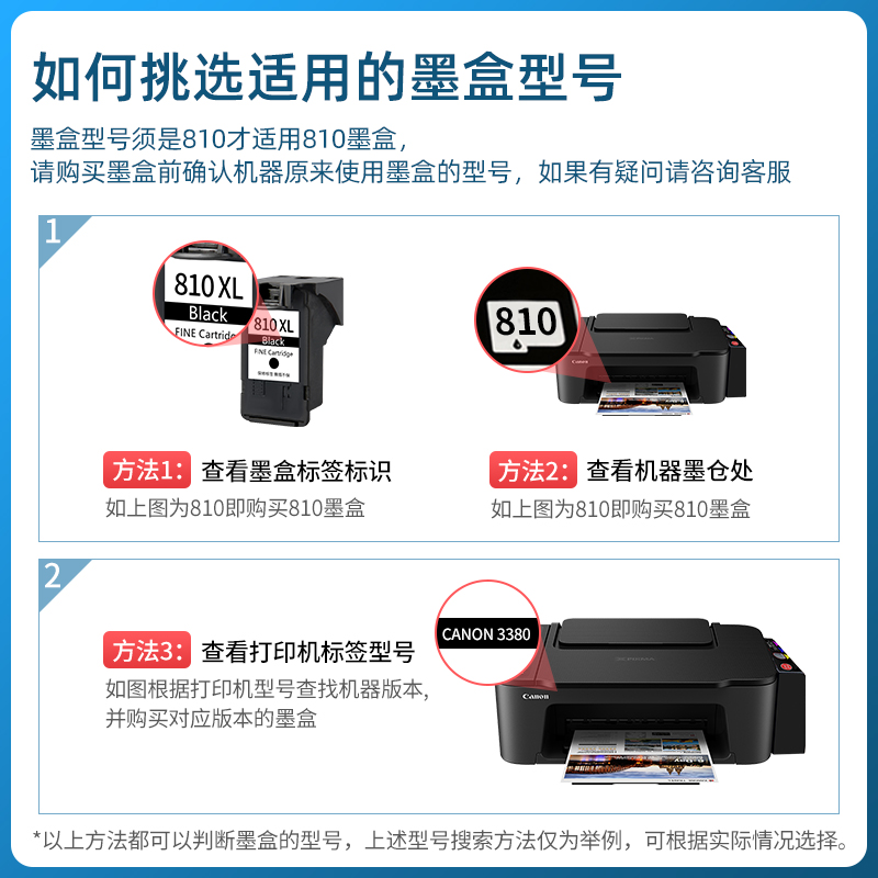 网红适用佳能PG810XL墨盒CL811XL mx328 MX366 MX347 MX357 MX287 - 图2