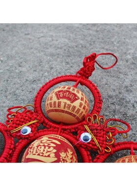 红色葫芦中国结五福葫芦高端大气流苏门对门挂件大门客厅大号玄关