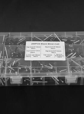 现货200 Pcs/pack Black Blind River KGit High Strength Round
