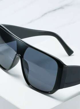 现货Sunglasses llarge square conjoined Sunglasses men's and
