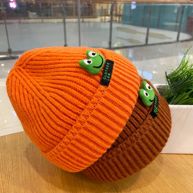 网红2023 Frog Hat Beanies Bonnet Hats for Women Men Beanie - 图1