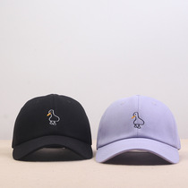 Casual Couple Duck Tongue Cap Duck Embroidered Baseball Cap