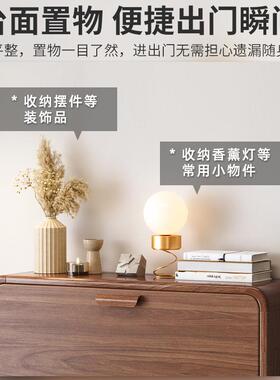 超薄翻斗鞋柜家用门口入户玄关柜实木收纳省空间小户型简易鞋架子