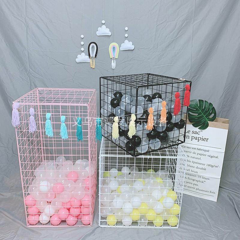 加粗铁艺黑白网片网格婚庆布置道具装饰铁丝网婚礼海洋球立方体,淘宝优惠券,粉丝福利购,淘宝优惠卷