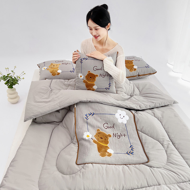 抱枕被子两用全棉靠t枕沙发客厅午睡毯子汽车靠垫夏凉被二,淘宝优惠券,粉丝福利购,淘宝优惠卷