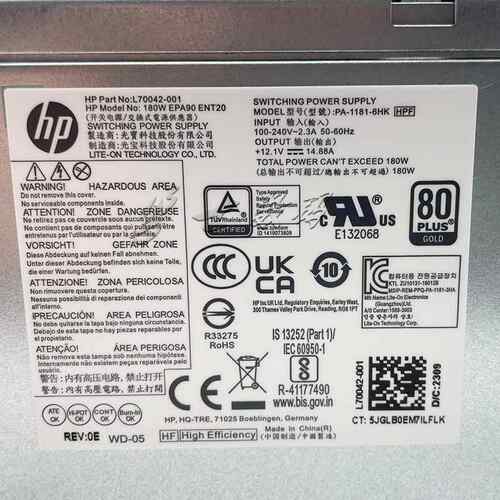 小众高货全新HP/惠普280 288 480Pro G6 G8 MT电源D19-180P1A PA- - 图1