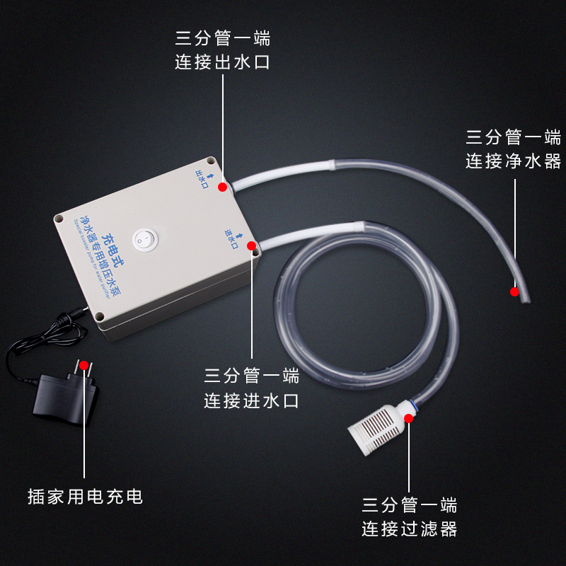厂户添彩g净水器n演示充电水泵便携式家用水外抽丽增压泵-图0