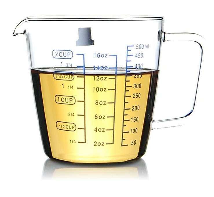 Buy A House Kiln Pyrex Measuring Cup Milk Cup With Scale Can Microwave Oven 250 Ml 500 Ml In Cheap Price On Alibaba Com