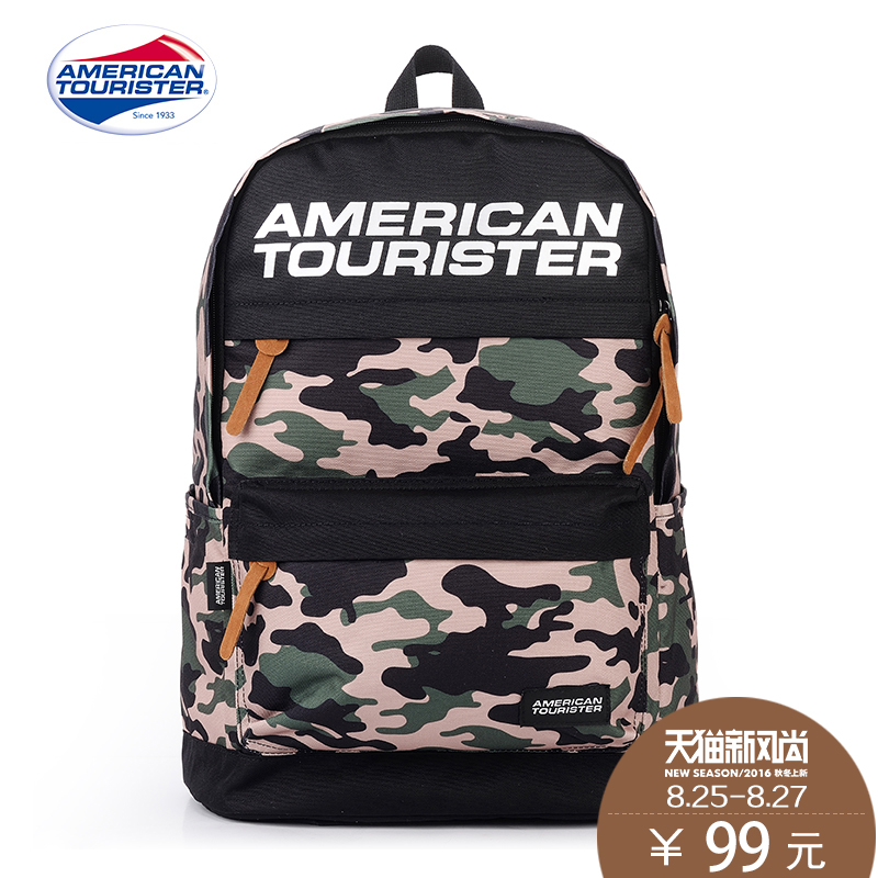 american tourister camouflage backpack