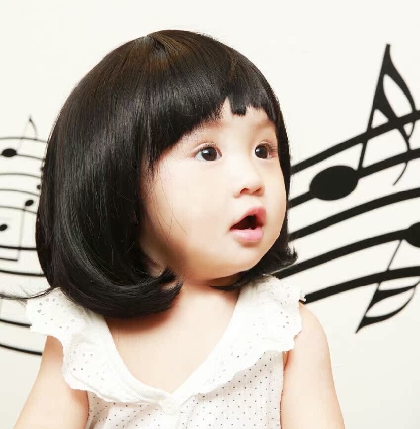 Buy Baby Child Fashion Child Wig Fake Hair Short Straight Hair