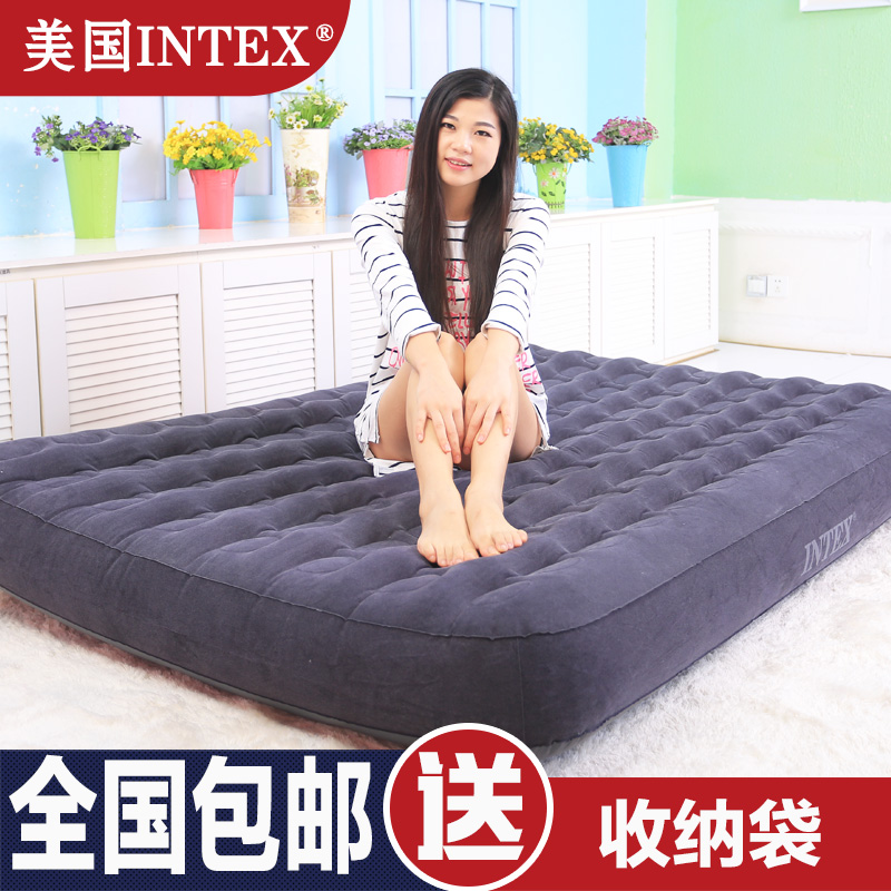 NEW in Box Intex Double Fabric Camping Mat AIRBED Inflatable Mattress Bed 68799