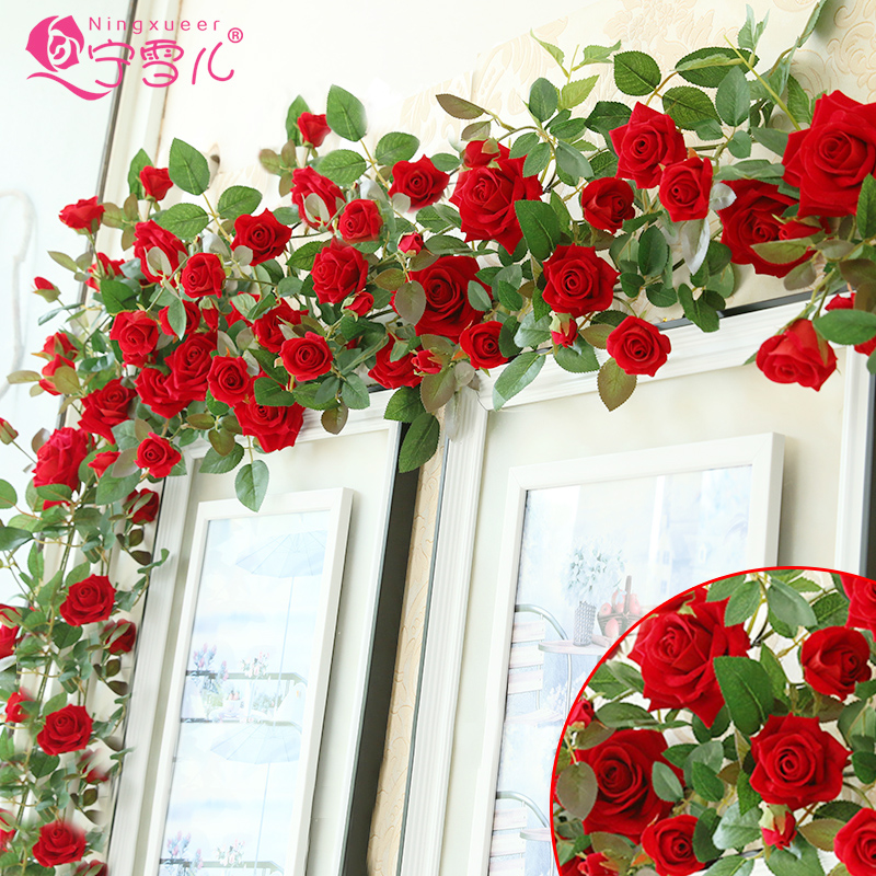 buy cher rather artificial flowers roses simulation rattan