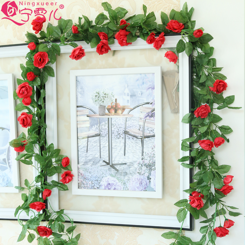 Cher Rather Artificial Flowers Vine Rattan Plastic Cher Rather Artificial Flowers Vine Rattan Plastic Decorative Roses Ceiling Air Conditioning Ducts In