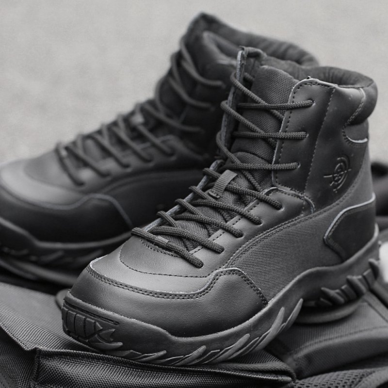 6 inch black tactical boots