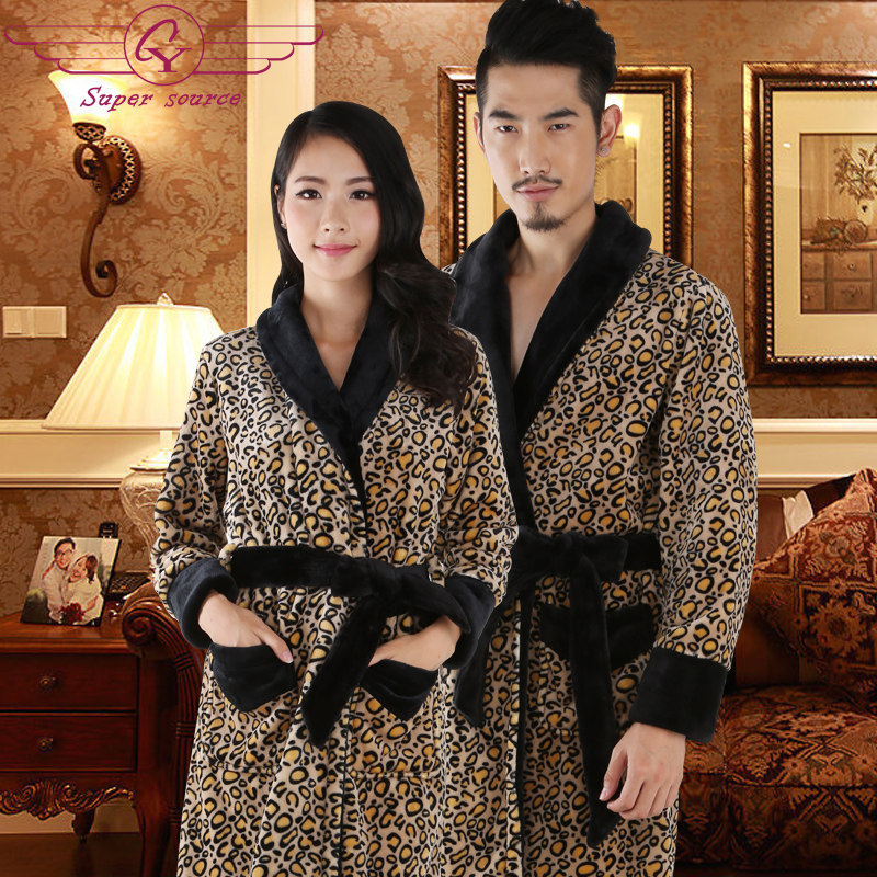 leopard print robe mens