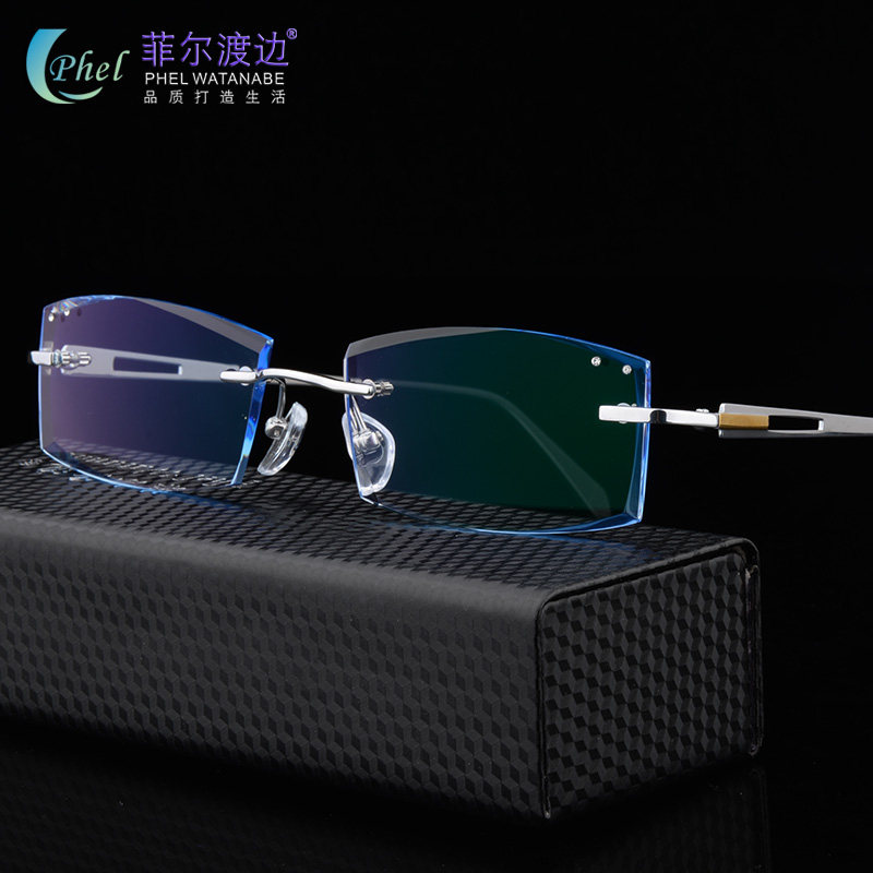 frameless glasses titanium