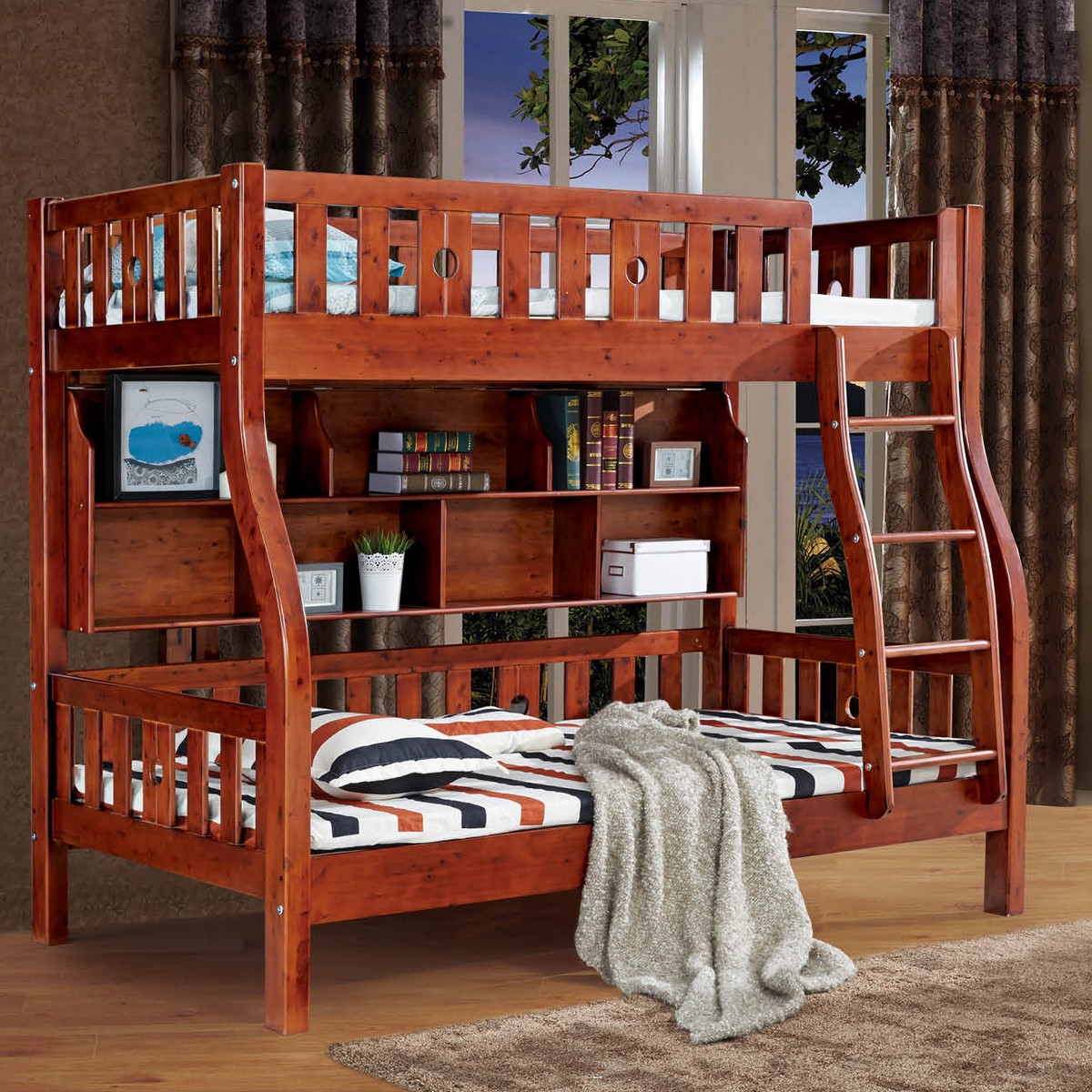 Five Packets Of Home Pure Cedar Wood Children Step Ladder Bunk Five Packets Of Home Pure Cedar Wood Children Step Ladder Bunk Bed Picture With Bookshelf In Price On M Alibaba
