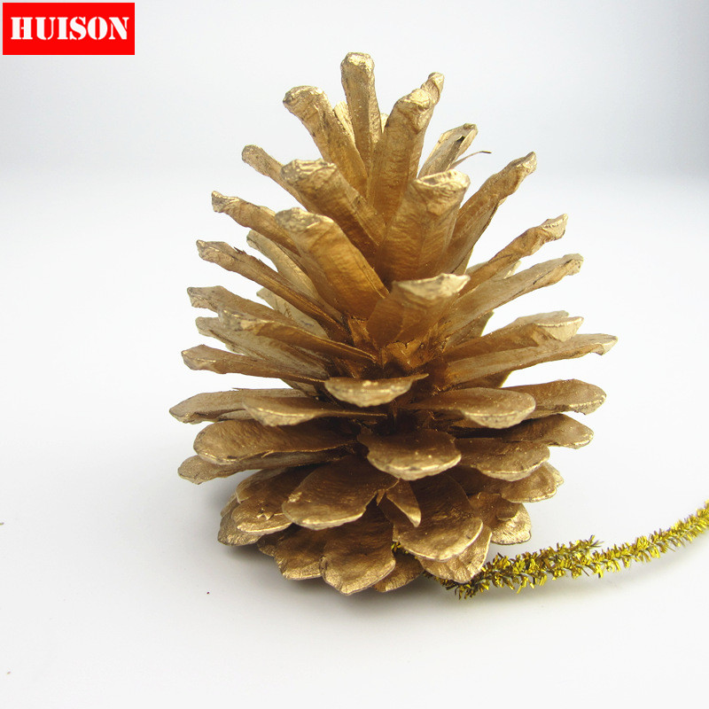 buy bao carved golden pine cones christmas pinecone christmas tree
