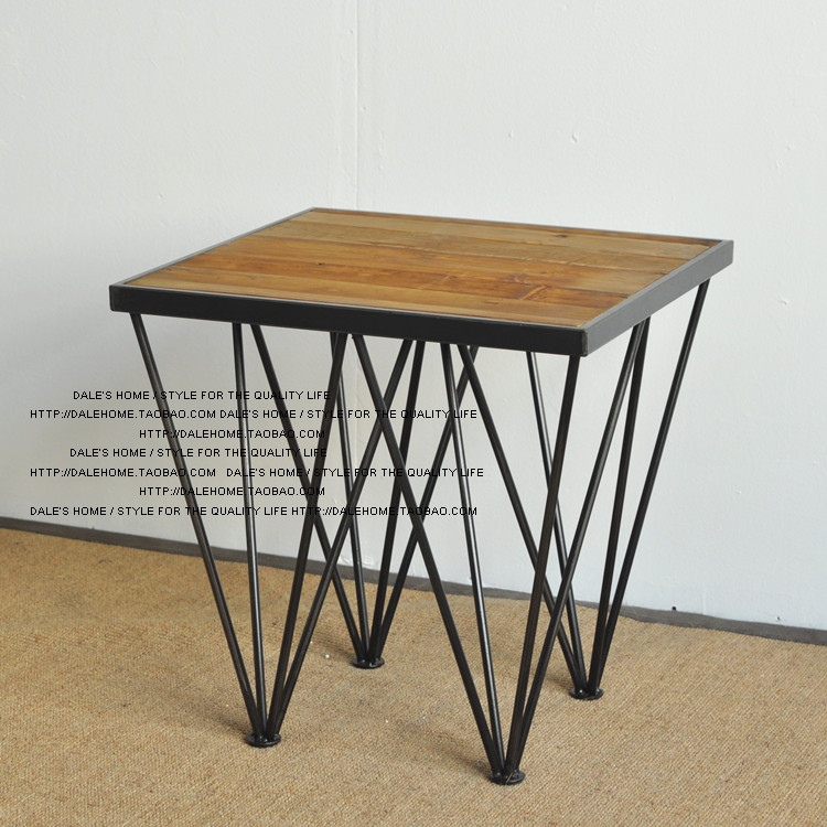 Buy I Love Beautiful Western Style Rustic Wrought Iron Wood Furniture Retro Bar Dinette European Antique Coffee Table And Chairs Small Square Table In Cheap Price On Alibaba Com
