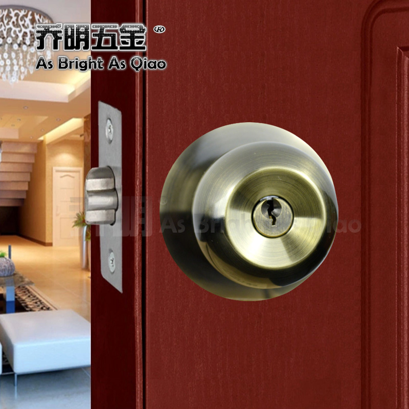 Indoor 304 Round Bronze Lock The Doors Spherical Ball