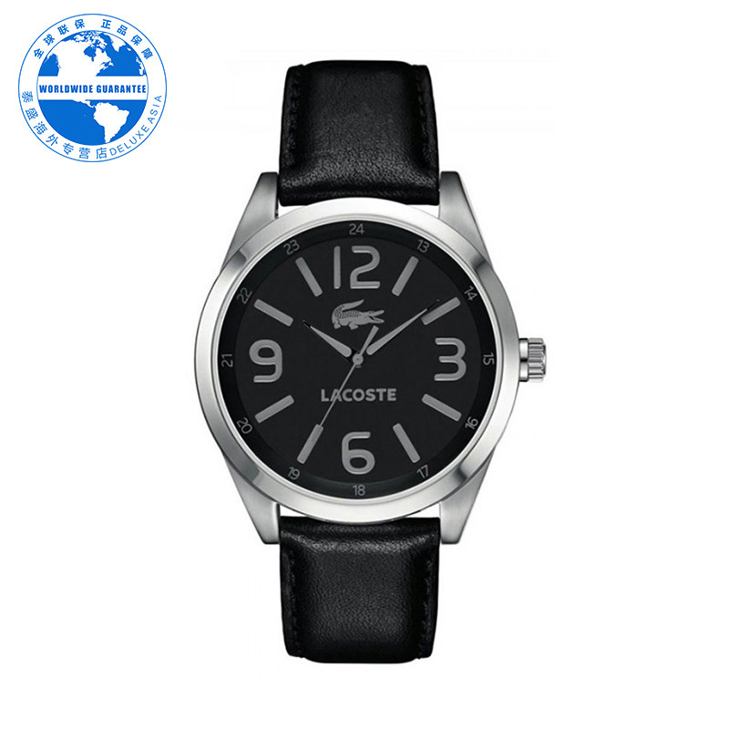 lacoste genuine leather watch