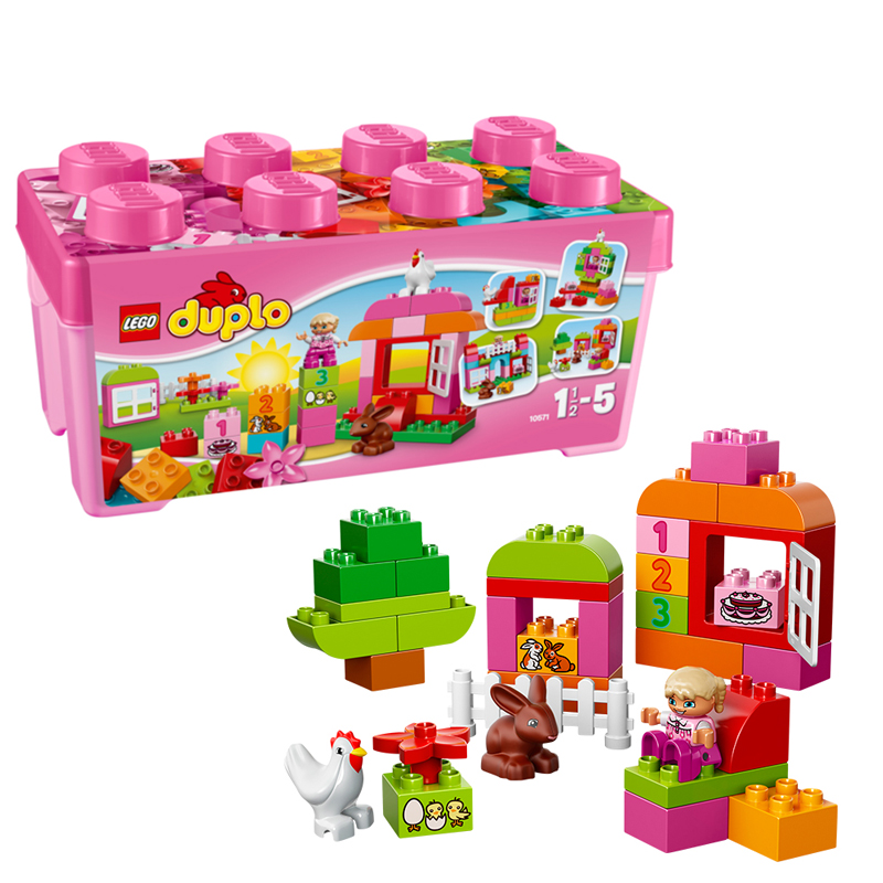 duplo bucket of blocks