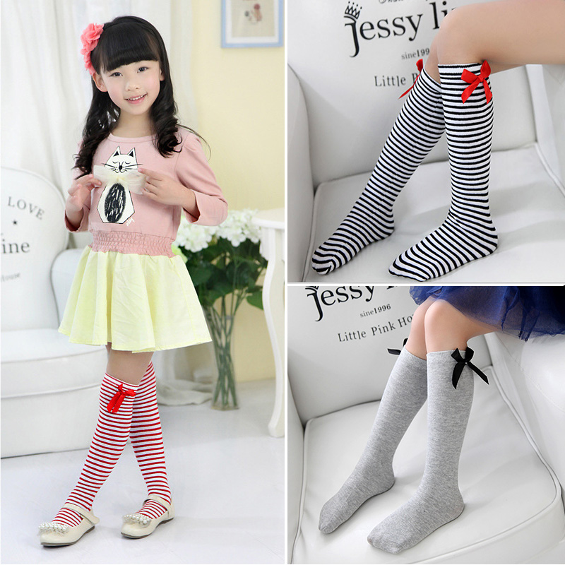 girls knee socks with bows