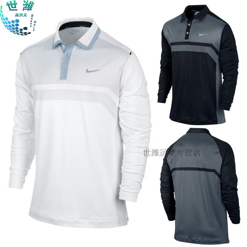 nike men's long sleeve golf polo