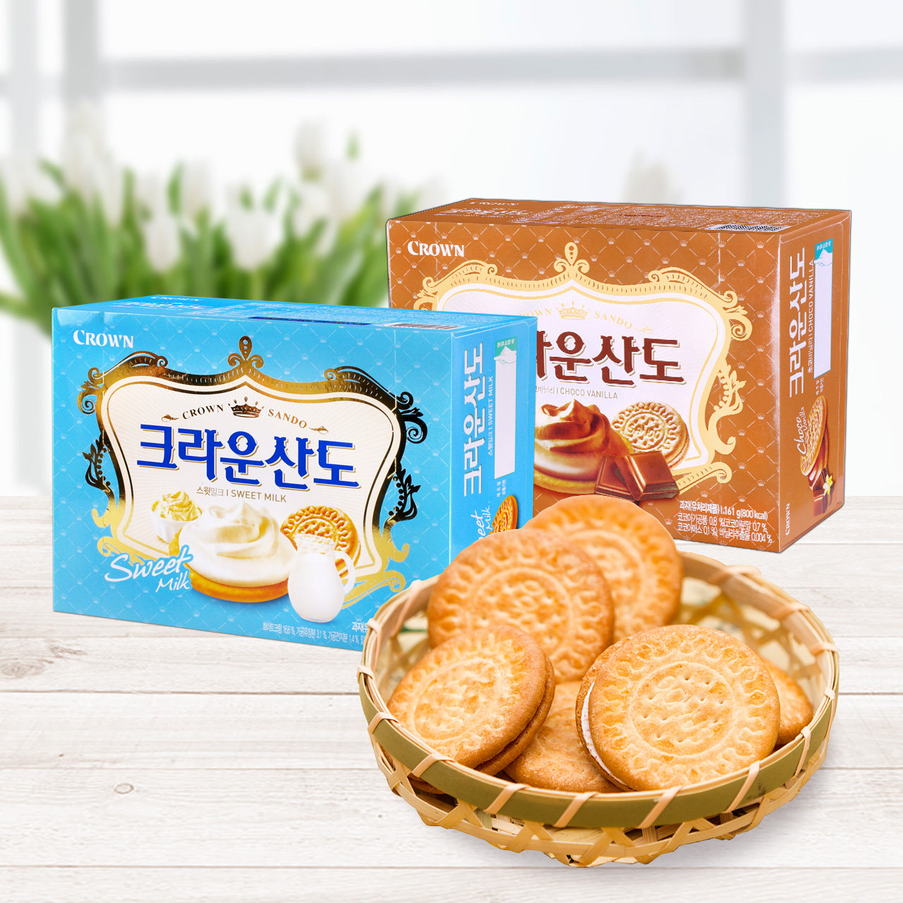 Sando Sandwich Biscuits (Choco) > KFood KMALL PH / Experience Korea