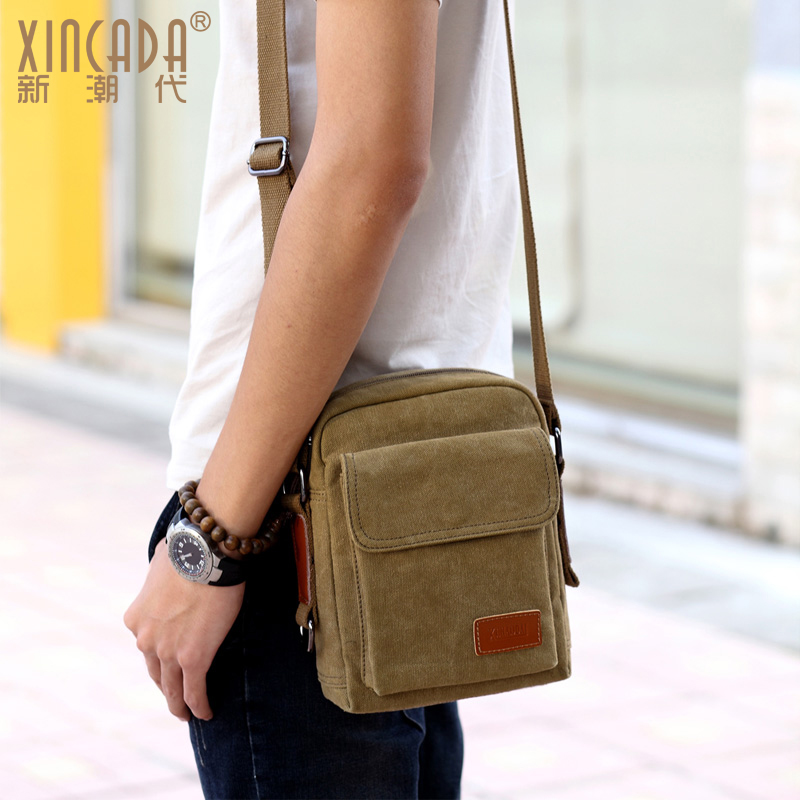 small canvas man bag