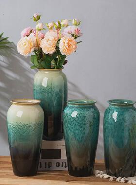 景德镇陶瓷花瓶摆件客厅插花现代简约客厅装饰品水培花器家居摆饰