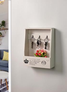 钥匙收纳盒壁挂门口客厅创意家用整理装饰玄关钥匙收纳摆件钥匙盒