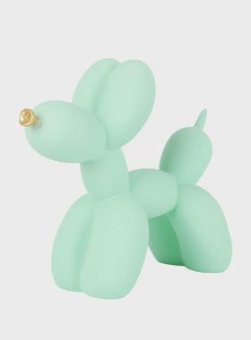 彩色气球办公桌摆件摆件客厅电视柜狗室内树脂工艺品动物摆件