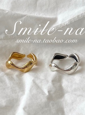 韩国东大门进口925纯银不规则