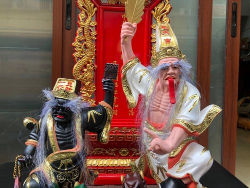 大二爷伯七爷八爷马来西亚金身阴神乩童神明黑白无常神明神像 - 图2