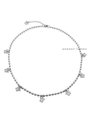 邓紫棋明日创作计划《倒数》维多利亚系列碎钻蝴蝶珍珠项链男女